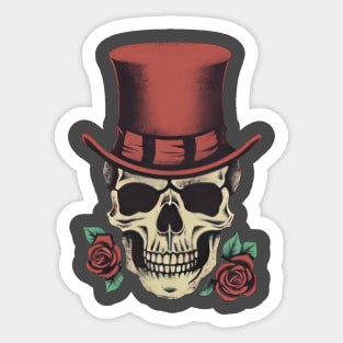 Skullz n' Roses Sticker